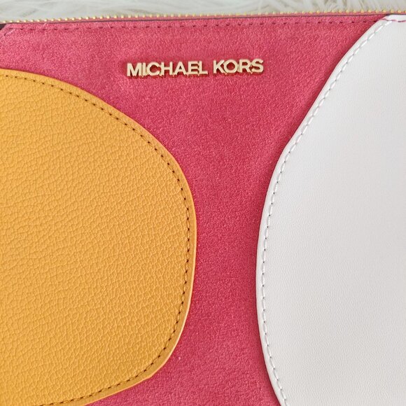 Michael Kors Jet Set Travel Large Patchwork Wristlet  35F4GTVW7Y MK - Picture 8 of 15